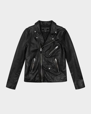 Men's Studded Eagle Leather Jacket