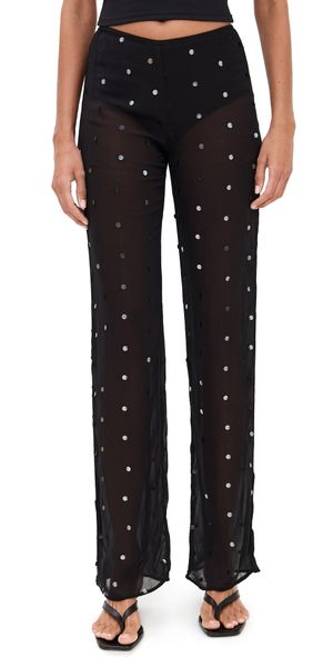 Bec + Bridge Arielle Pants Black Sequin 14