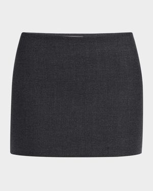Wool Mini Skirt