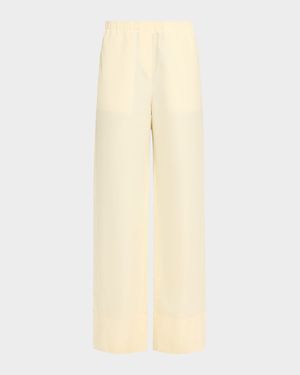 Twisted Seam Straight-Leg Boxer Trousers