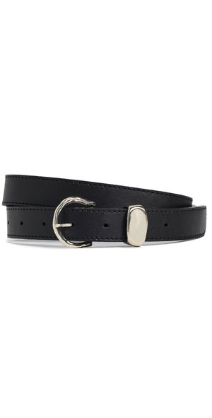 Janessa Leone Regenerative Leather Belt Black S/M