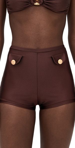 Shani Shemer Chleo Bikini Shorts Espresso XS
