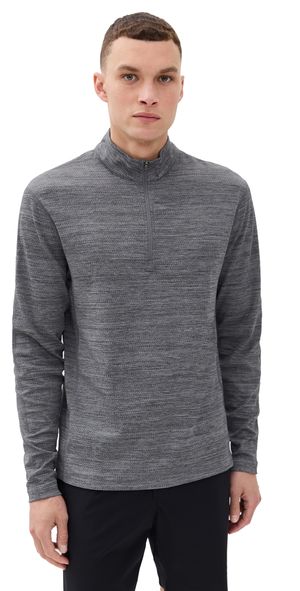 Reigning Champ Solotex Mesh Tiebreak Standard Quarter Zip Hcarbon XL