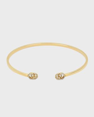 GG Running 18k Diamond Bangle