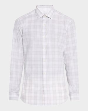 Men's Cotton Plaid Sport Shirt