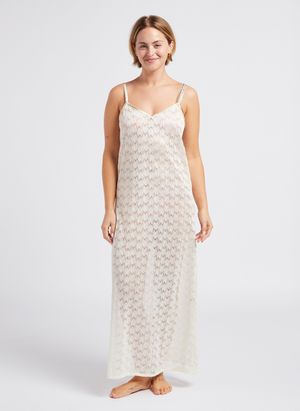 La Nouvelle - Robe longue de plage - Taille 4 - Blanc