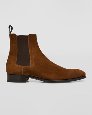 Men's Suede Chelsea Boots