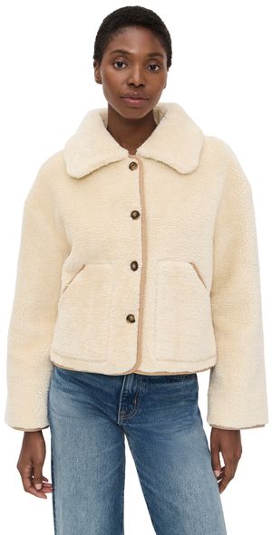 Velvet Amara Sherpa Jacket Sand L