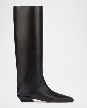 Bettina Leather Knee-High Boots