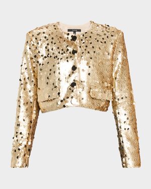 Jones Sequined Cropped Jacket