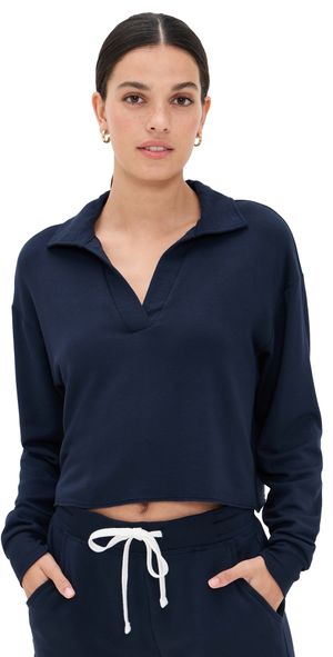 Splits59 Joan Fleece Polo Sweatshirt Indigo M