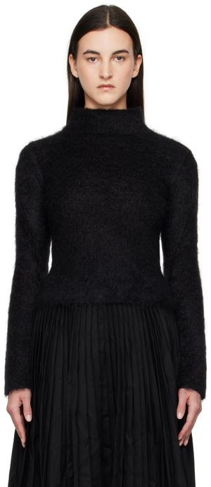 Marni Black Brushed Mohair Sweater