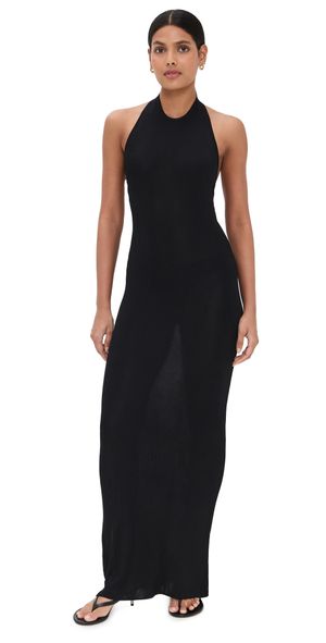 Nili Lotan Gertrude Sweater Dress Black L