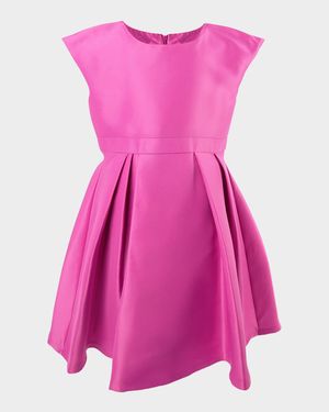 Girl's Elegant Glow Pleated Dress, Size 3T-12