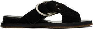 rag & bone Black Beau Cross Sandals