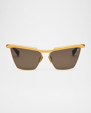 Victorie Cat Eye Titanium Sunglasses