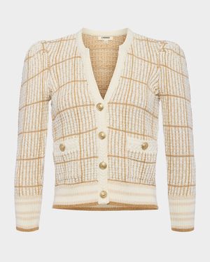 Jenni Knit Three-Quarter Sleeve Cardigan