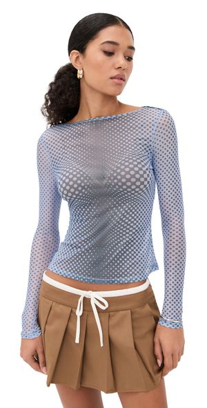 Miaou Long Sleeve Tee Warped Dot XS