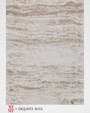 Travertine Hand-Loomed Beige Rug, 10' x 14'