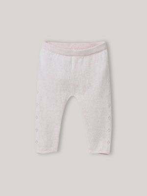 Cyrillus - Ensemble en tricot col en tissu liberty - Taille 12M - Rose