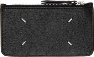 Maison Margiela Black Four Stitches Card Holder