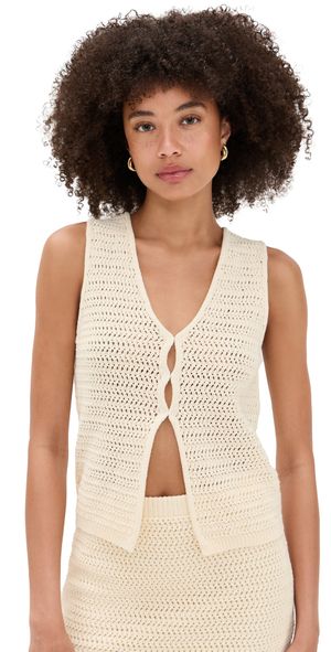 ASTR the Label Taimi Sweater Vest Natural XS