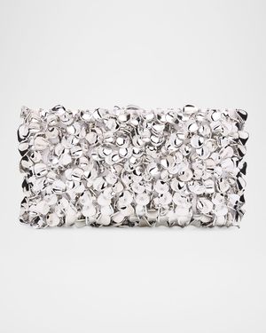 Reese Metallic Beaded Clutch Bag