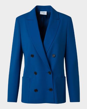 Double-Breasted Cool Wool Jacket