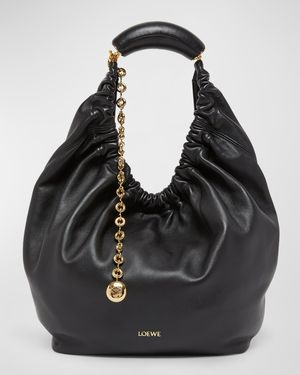Squeeze Small Shoulder Bag in Napa Leather