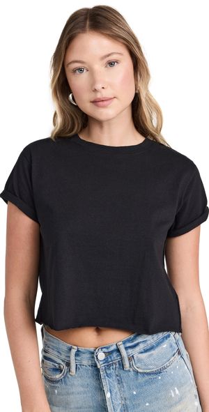 Free People The Perfect Tee Black XS
