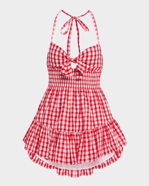 Trishelle Gingham Mini Dress