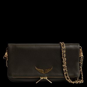 Zadig&voltaire - Pochette en cuir chaînes en métal - Taille Unique - Vert