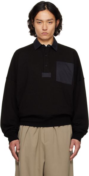 The Row Black Dende Polo