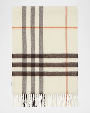 Giant Check Cashmere Scarf