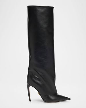 Devotion Leather Knee-High Boots