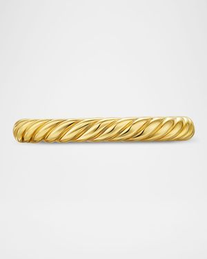 Modern Cable Band Ring in 18K Gold, 2.8mm