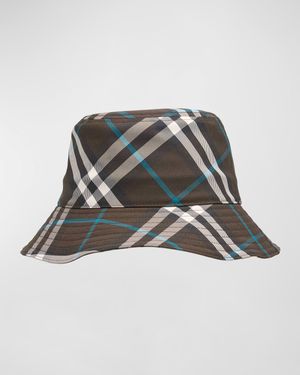 Men's Nylon EKD Check Bucket Hat
