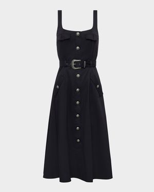 Tazia Scoop-Neck A-Line Dress