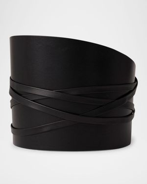 Undone Calfskin Leather Corset