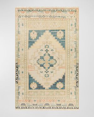 Anadolu Teal Hand-Knotted Rug, 8' x 10'