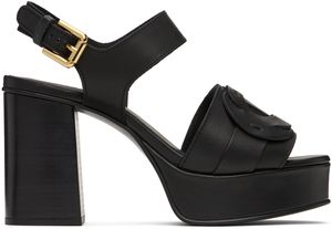 See by Chloé Black Loys Platform Heeled Sandals