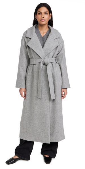 Line & Dot Damson Coat Grey L