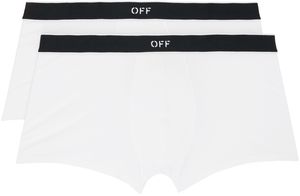 Off-White Two-Pack White Off-Stamp Boxers