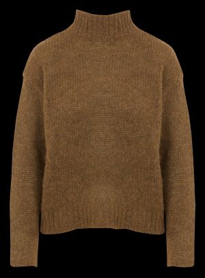 Hartford - Pull col montant en alpaga mélangé - Taille 4 - Vert