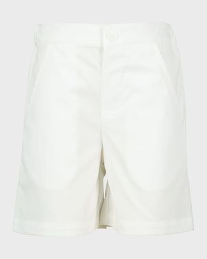 Boy's Solid Cotton Shorts, Size 2-10