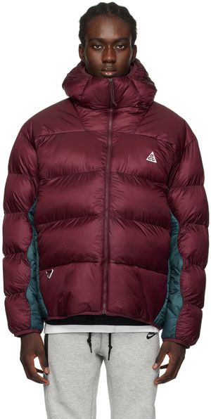 Nike Burgundy Lunar Lake Puffer Jacket
