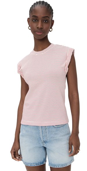 Pistola Olivia Tee White Ruby Stripe M