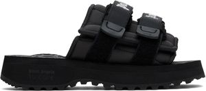 Palm Angels Sandales Moto-P noires édition Suicoke