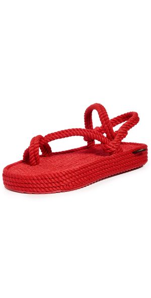 BOHONOMAD Hawaii Platform Sandals Red 40