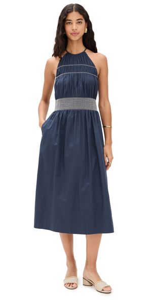 Ramy Brook Melanie Dress Spring Navy XXL